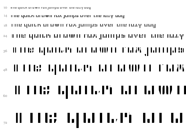 CFB1 American Patriot font waterfall